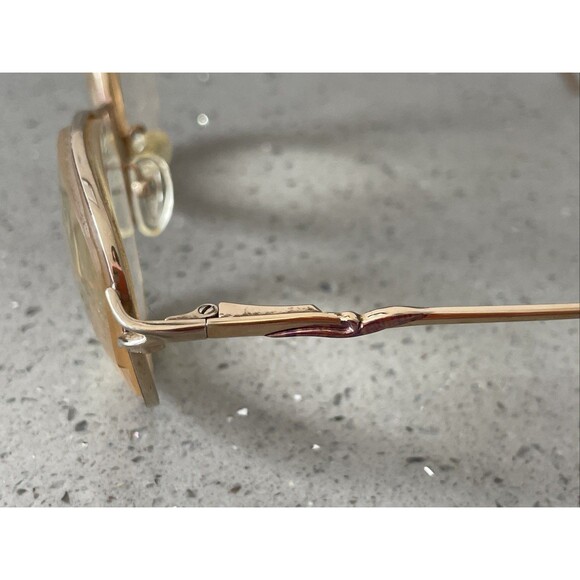 La Strada Eyeglasses Frames ONLY 118 0N3S Gold Metal 54-16-140 Full Rim pink - Picture 4 of 14